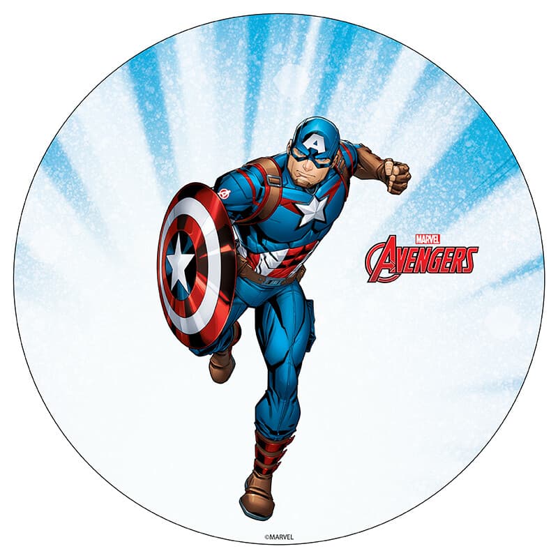 Captain America Ice Cream Cake