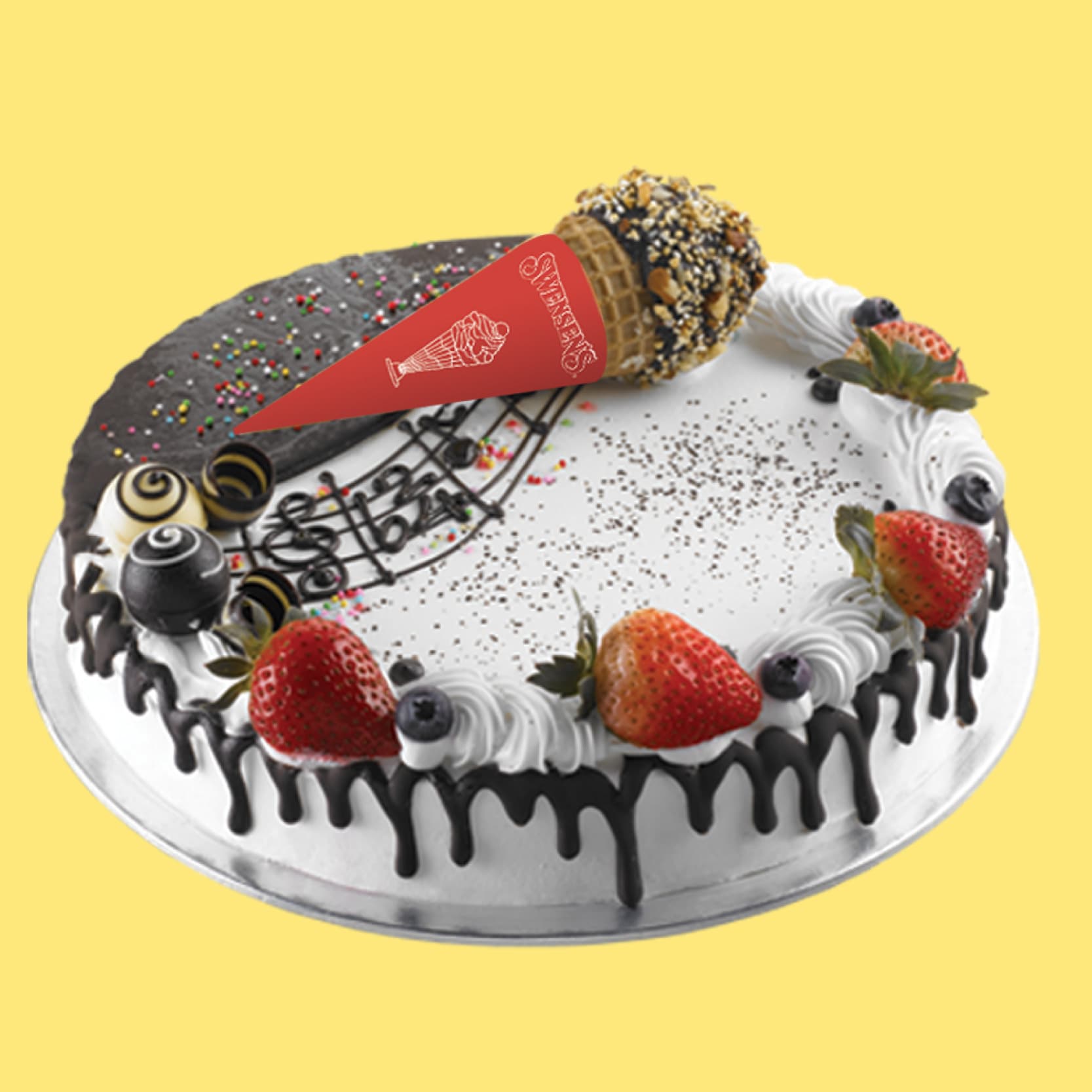 Do-Re-Mi Ice Cream Cake