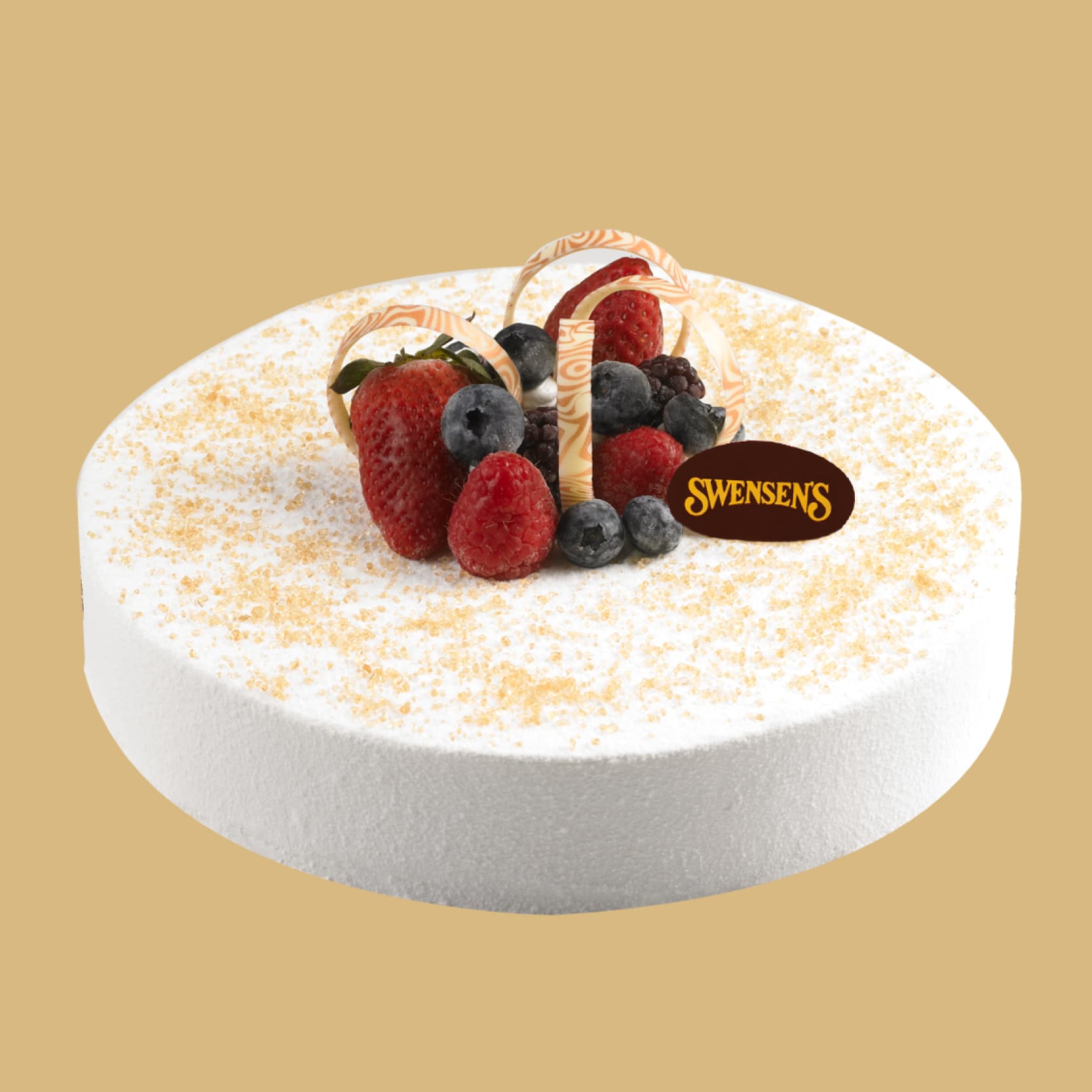 Golden Snow Ice Cream Cake