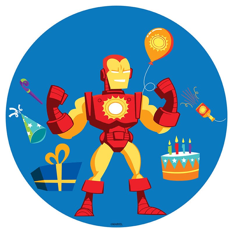 Iron Man's Party Ice Cream Cake