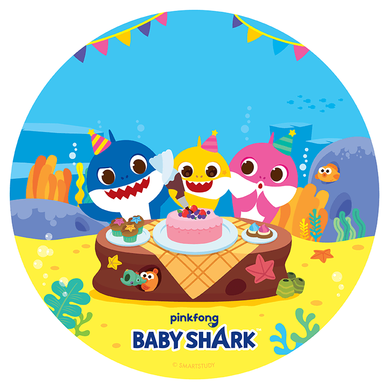 It's Baby Shark's Birthday Cake