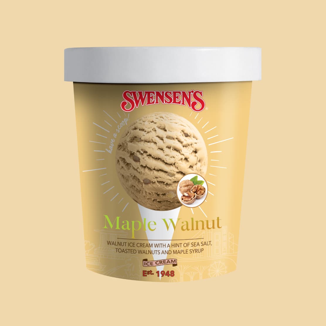 Maple Walnut Ice Cream Pint