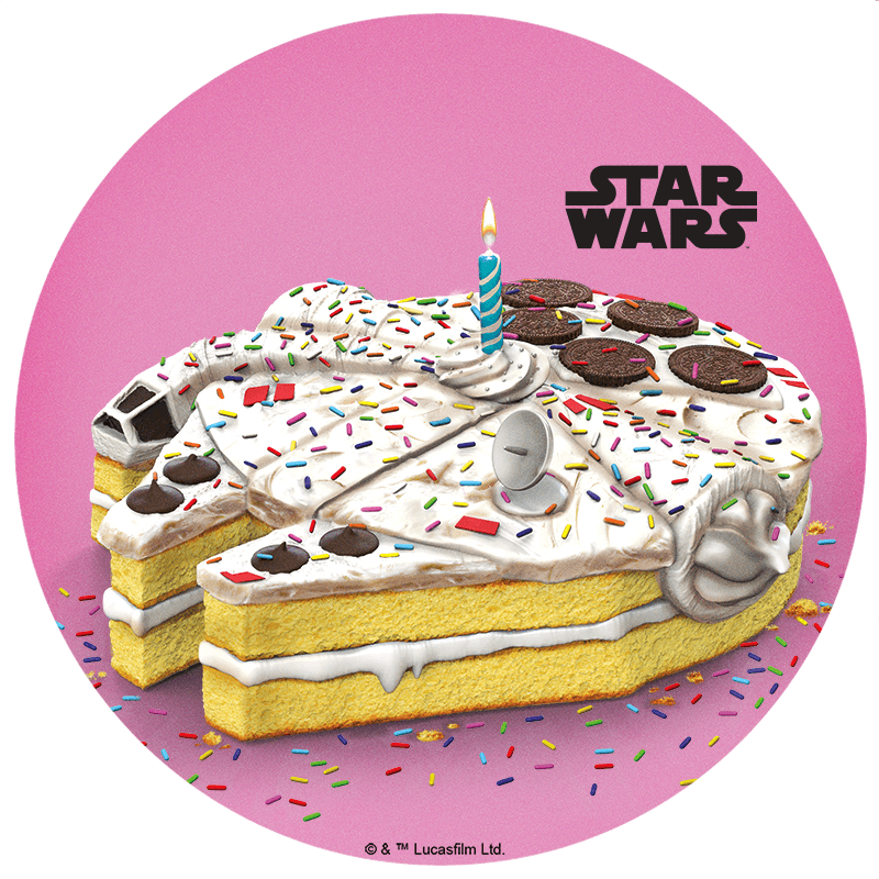 Millennium Falcon Cake