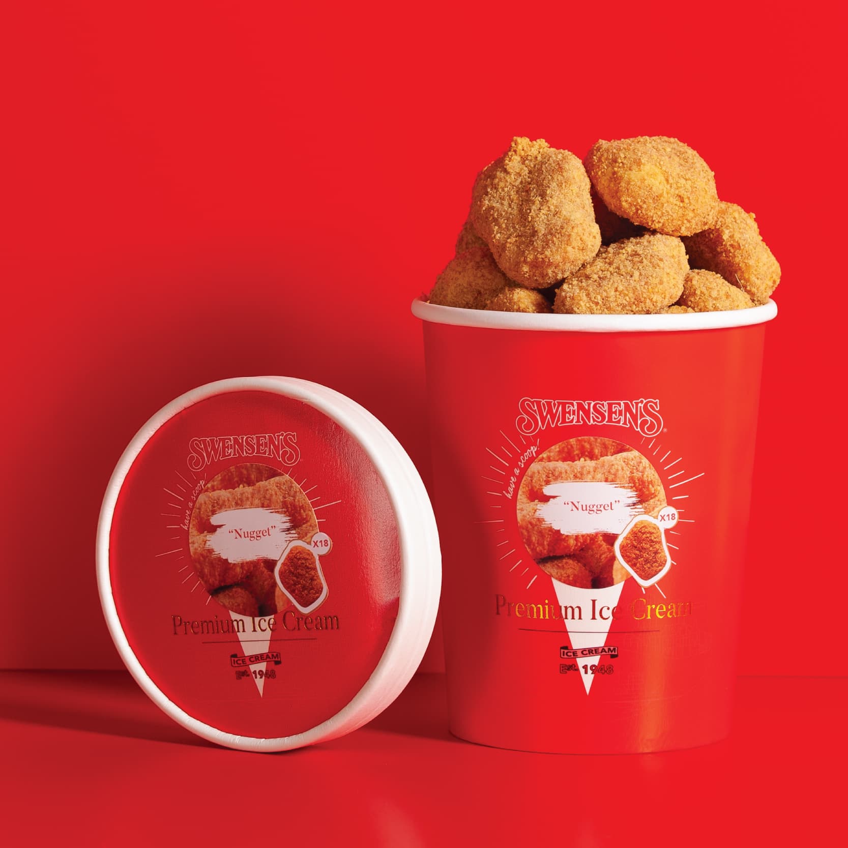 'Nugget' Ice Cream (18pcs) Vanilla