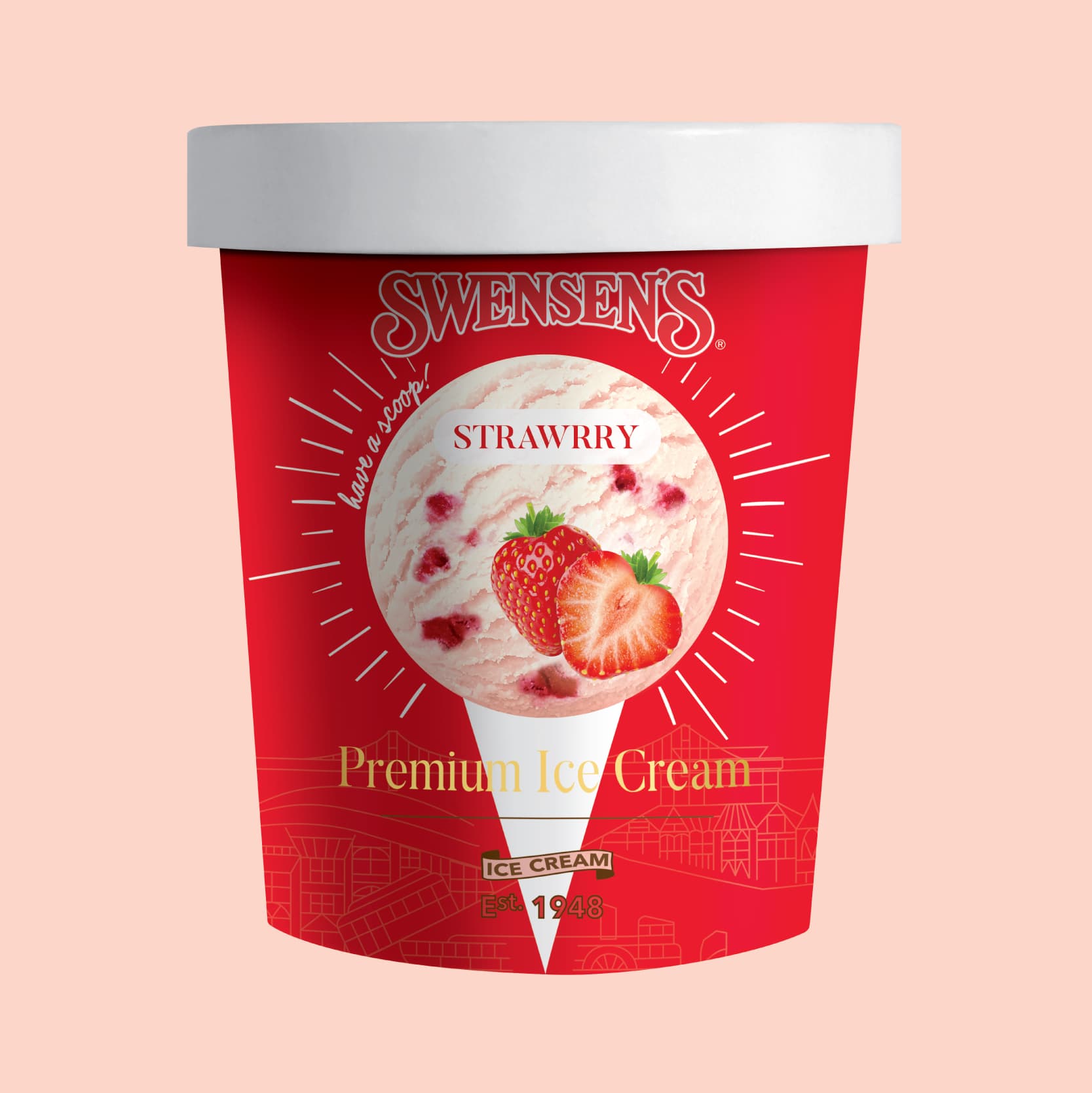 Strawrry Ice Cream Pint