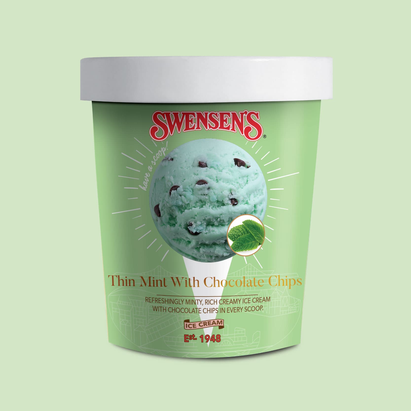 Thin Mint Ice Cream Pint 1