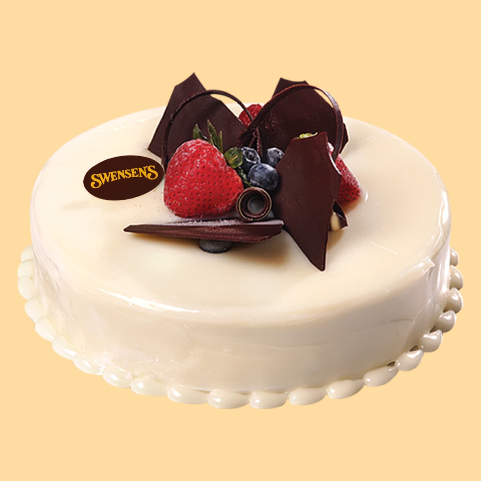 White Paradise Ice Cream Cake