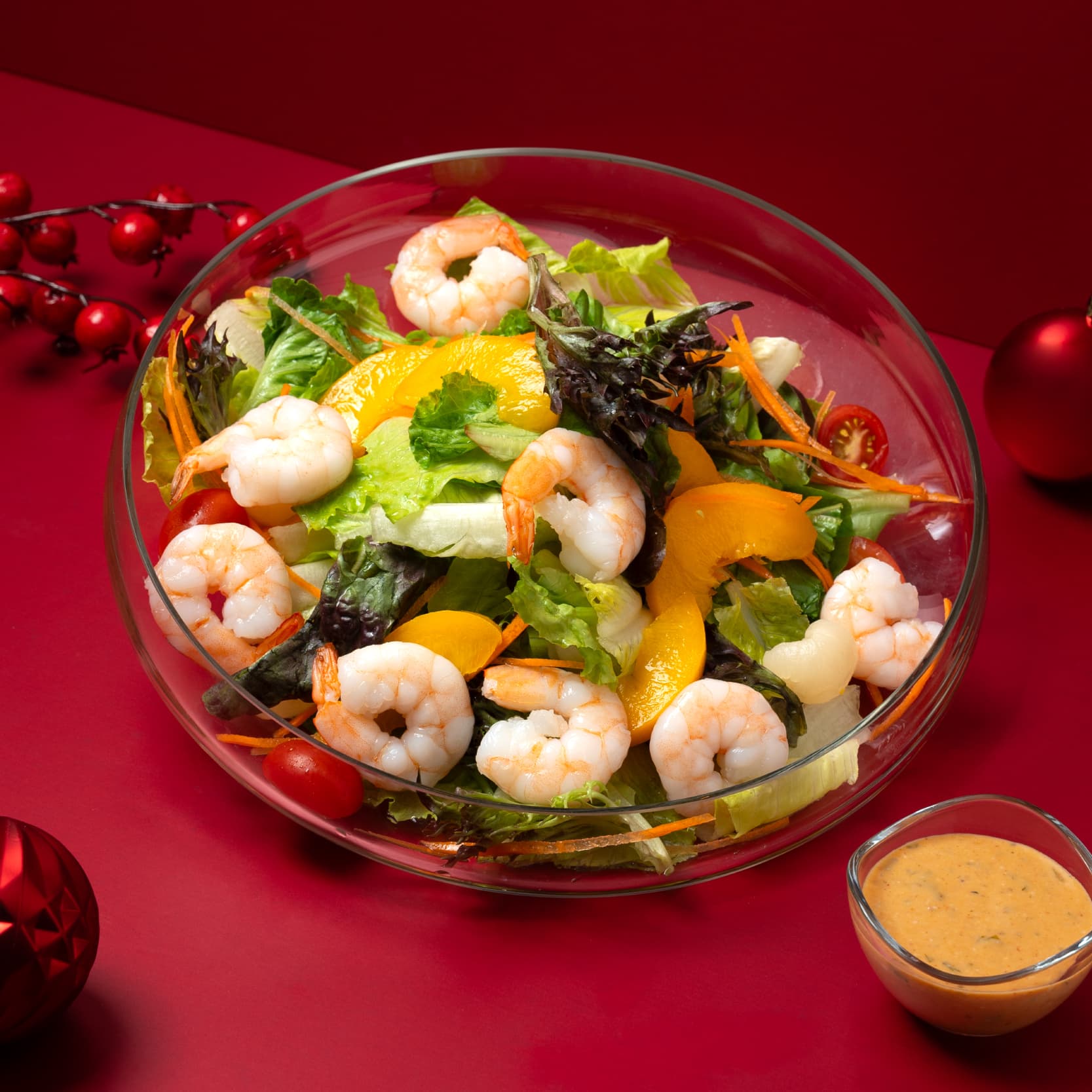 Christmas Prawn & Fruit Salad 1