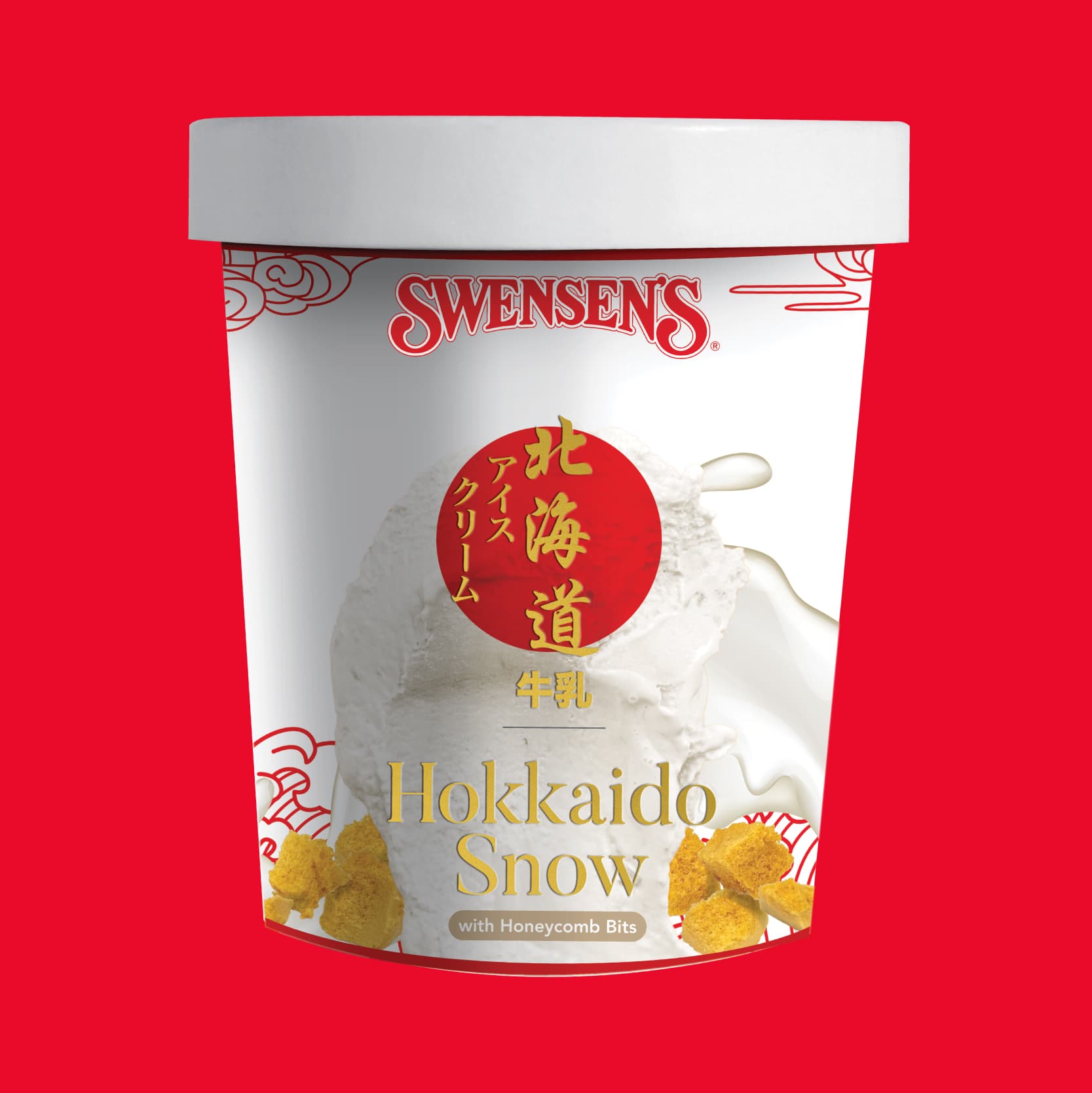 Hokkaido Snow with Honeycomb Bits Ice Cream Pint 1