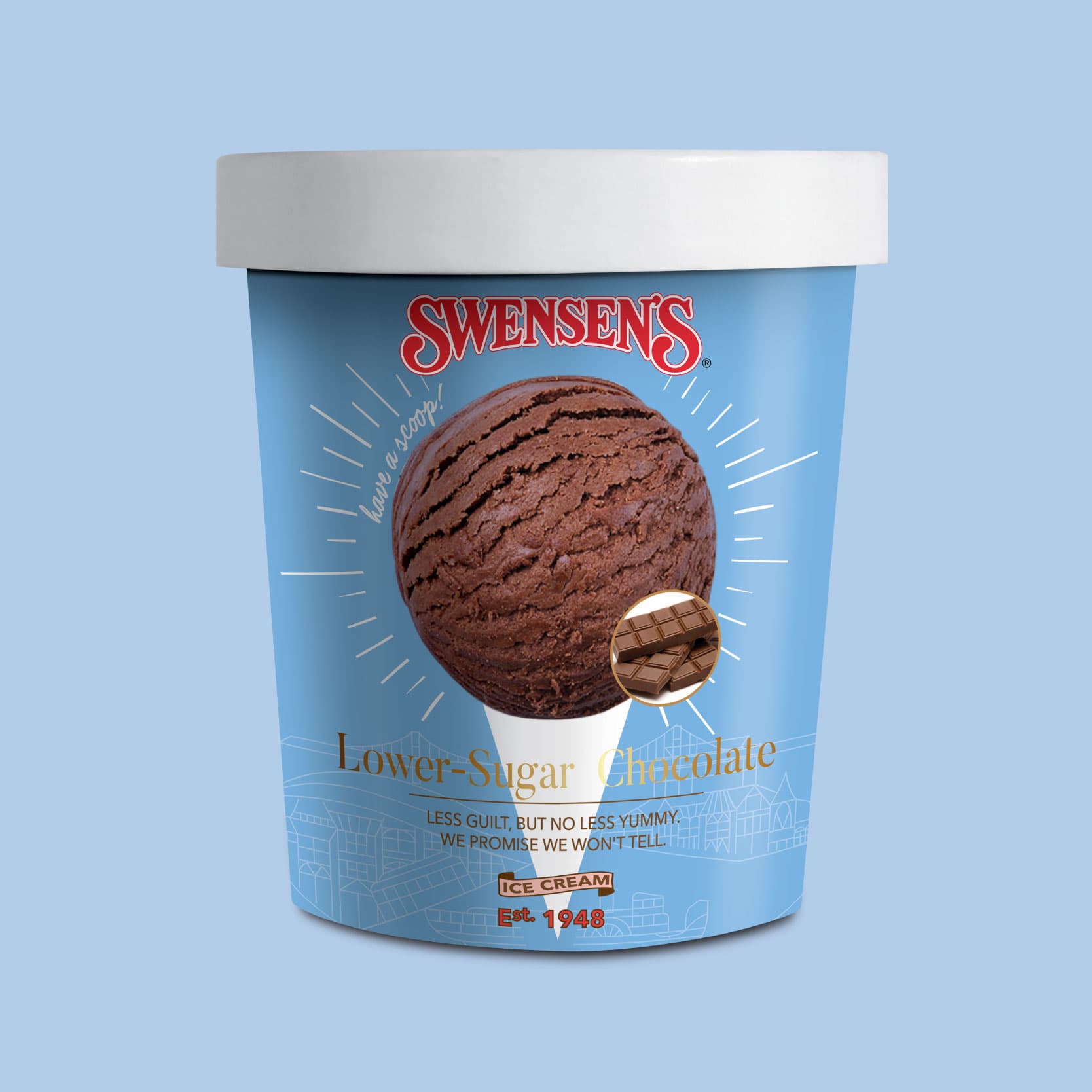 Lower Sugar Chocolate Ice Cream Pint 1